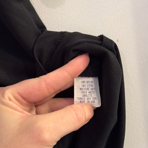 Vintage Chanel Employee Short Sleeve Blouse Black White Piping Small 1990s - Picture 3 of 5